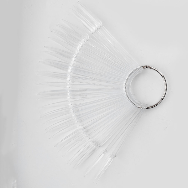 Falska Nageltips-Sticks Manikyr Polish Gel Display Övningsverktyg Transparent