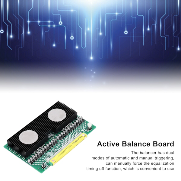 Aktiv Balancer Lithium Batteri Aktiv Udligner 4‑24S Batteri Balancebræt 8A