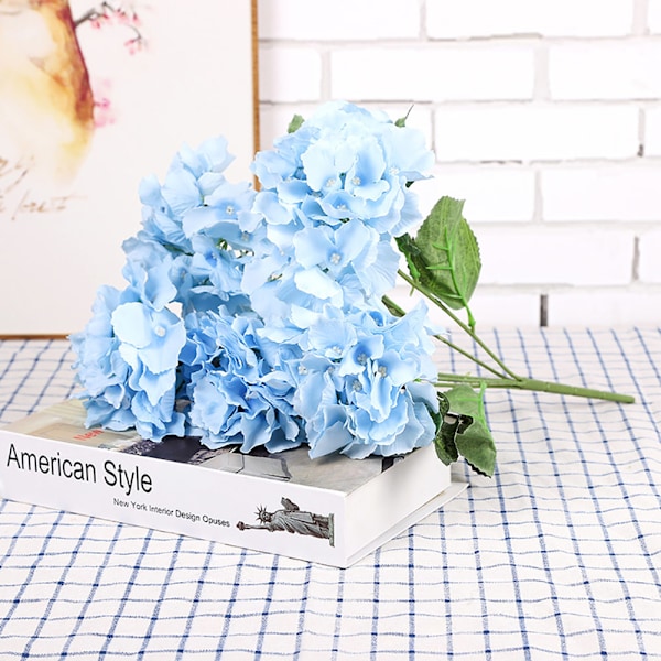 Artificial Fake Simulation Flower Bouquet Home Commercial Party Decor (Sky Blue)