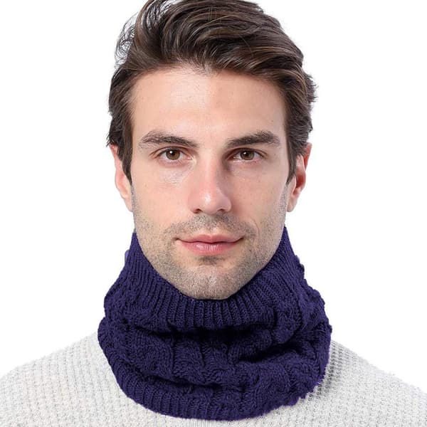 Halsvärmare, tubscarf med innerfoder, för utomhusbruk för kvinnor och män