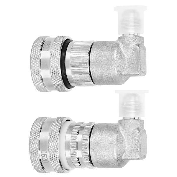 2 st. Kegkoppling Adapter Snabbkoppling Dispensering Rostfritt Stål Ball-Lock MFL1/4 tum