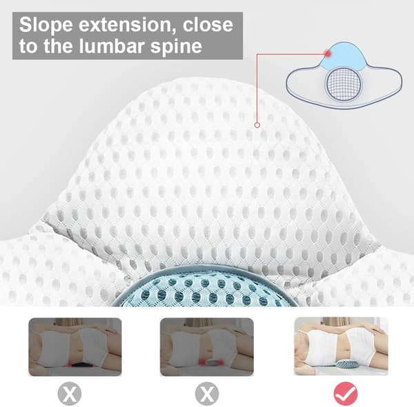 Säädettävä korkeus Memory Foam -ristiseläntukityyny sänkyyn