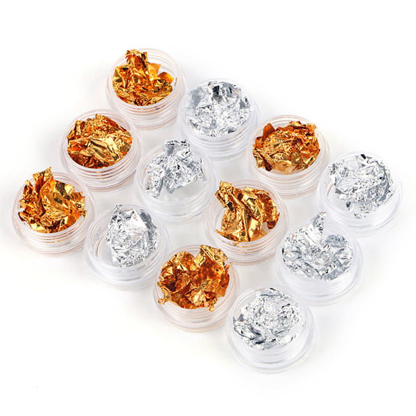3D Nagelberlocker, Metalllegering Fjäril Dekorativ Nagel Folie för Kreativ Nagelkonst, Säkert Material Holografiskt Glitter för DIY Manikyr Förbättringar