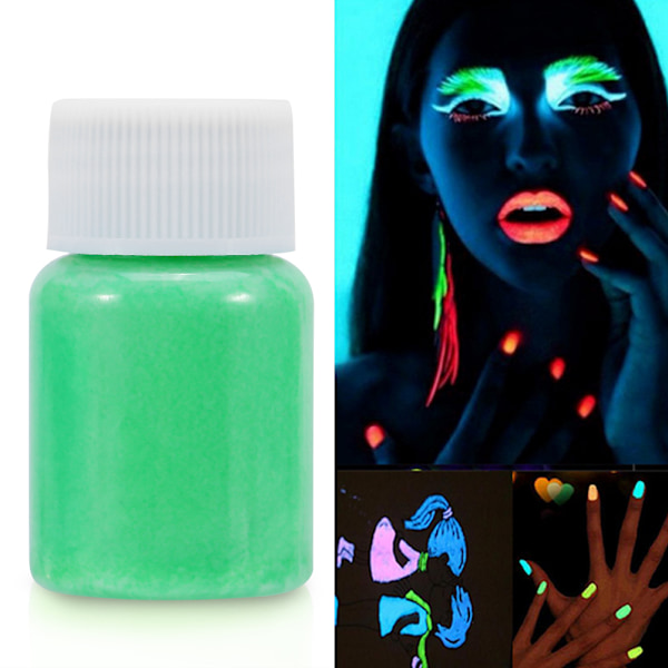 Halloween Fluorescerande Kroppsmålnings Pigment Lysande Glow-in-the-Dark Färg Makeup (#2)
