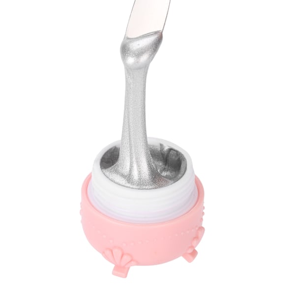2 Färger 10ml Nagelfärgad Gel 3D Gravyr Målningsritning Nagelkonstlack Sliver