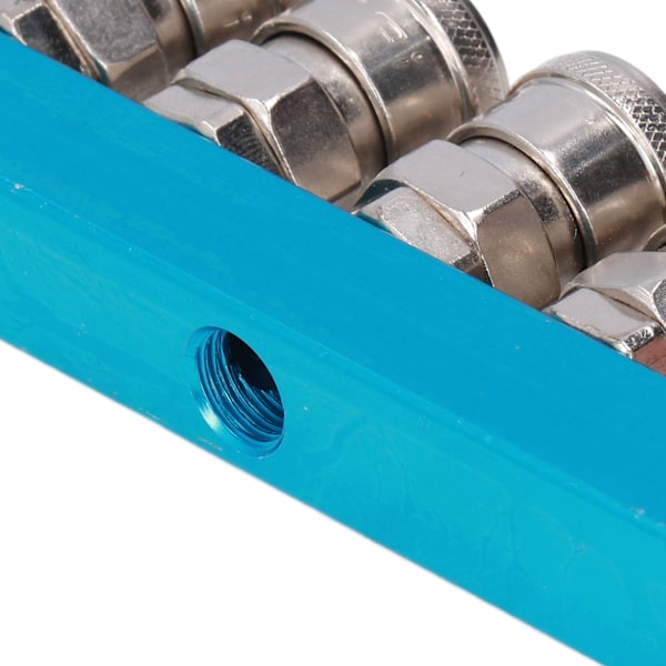 G1/4 Luftfordelingsblok Lige Luft Slange Splitter Pneumatisk Manifold med ConnectorSML-5