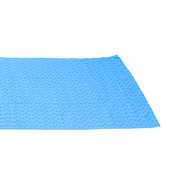 Yogamatta Handduk Mjuk Mikrofiber Halksäker Svettabsorberande Yogamatta Handduk för Pilates Träningspass Blå