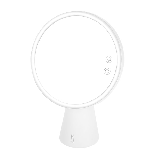Multifunksjonell LED-lys sminke speil bordlampe berøringsskjerm Bluetooth lyd