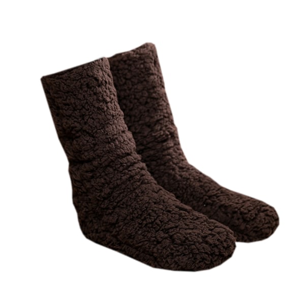 Furry benvarmere over knæhøje fuzzy sokker Plys hjemmesko