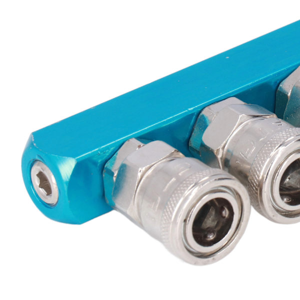 G1/4 Luftfordelingsblok Lige Luft Slange Splitter Pneumatisk Manifold med ConnectorSML-5