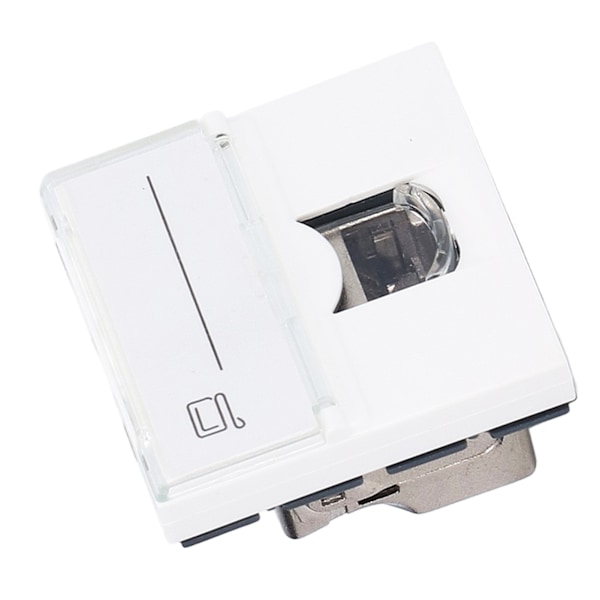 Netværksjackmodul CAT6A RJ45 Fransk Adapter Afskærmet ABS Tilbehør til Computer
