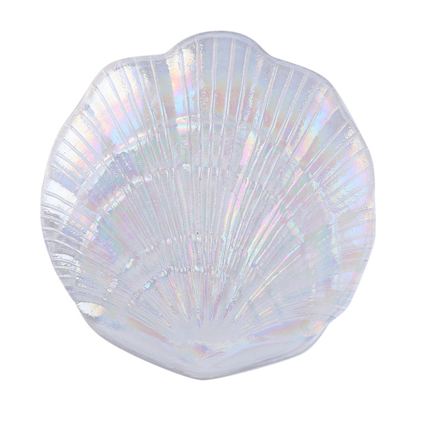 Falske Negletips Display Plade Bakke Skallformet Neglekunst Fotografi Prop 02#Ingen Bogstaver