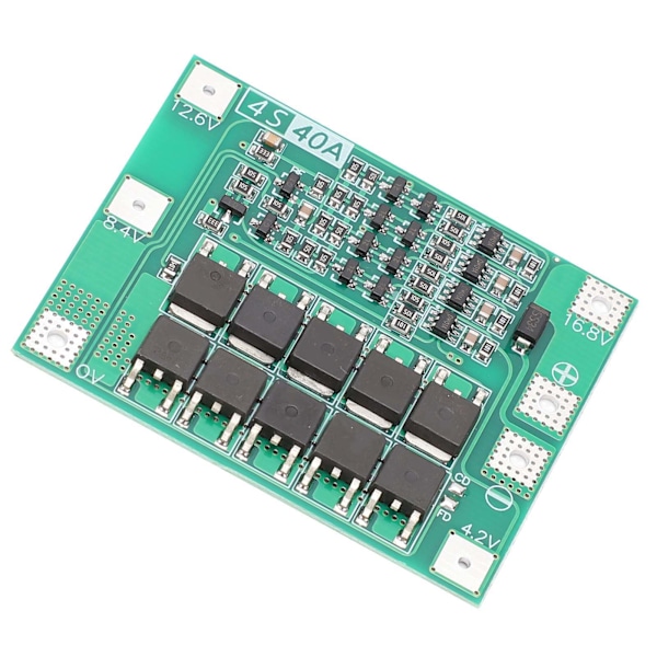 4-strenget Li-ion beskyttelsesplade 40A DC 16.8V Lithium Batteri Beskyttelsesmodul Forbedret Version