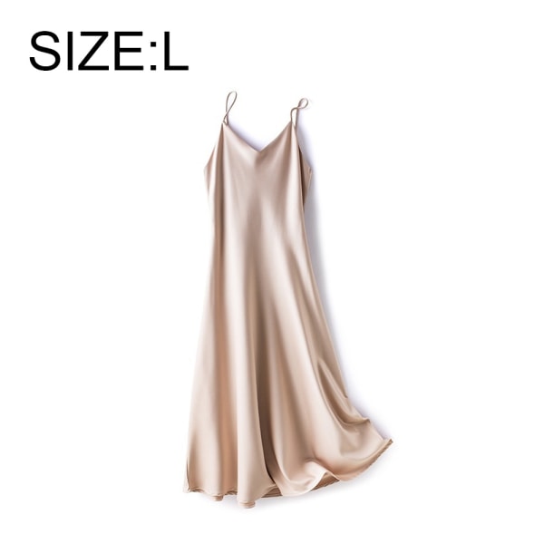 Women's Sleeveless Strap Silky Satin Slip Dress, Wedding Guest