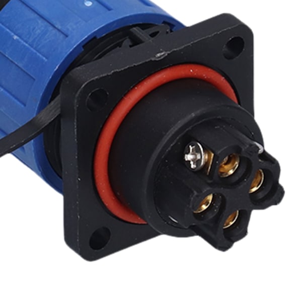 IP68 Vattentät Plugguttag Kvadratisk Skruvklämning Flygindustriell Kontakt Adapter 250V4-polig