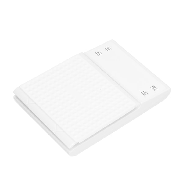3kg/0,1g LED-display Elektronisk Våg Portabel Timer Köksvåg Kaffevåg med Halkskydd Vit