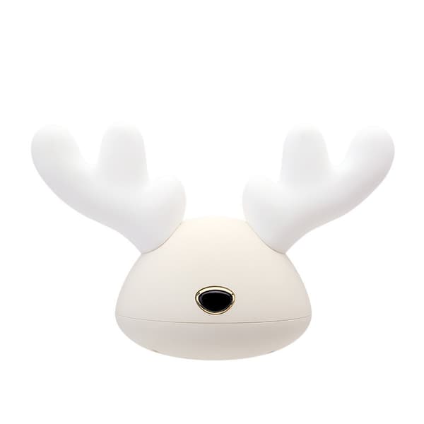 Liten babydyr trefarget timer LED nattlampe (gul)