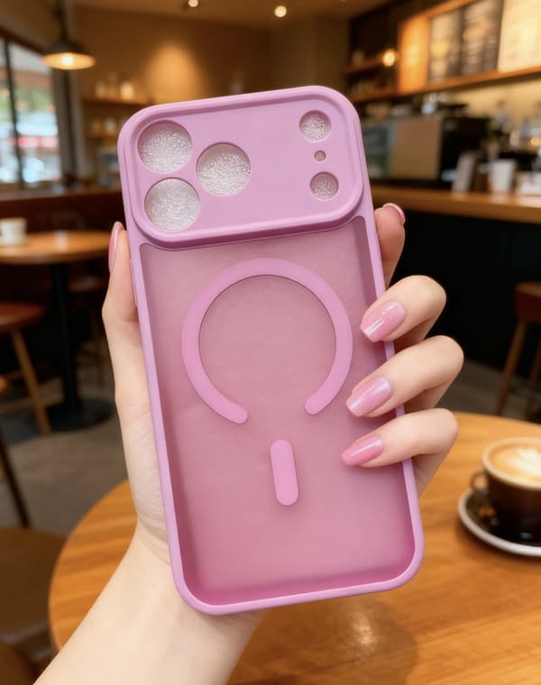 Magnetisk telefondeksel til iPhone 17 Pro Max (rosa) Pink iPhone 17 Pro Max