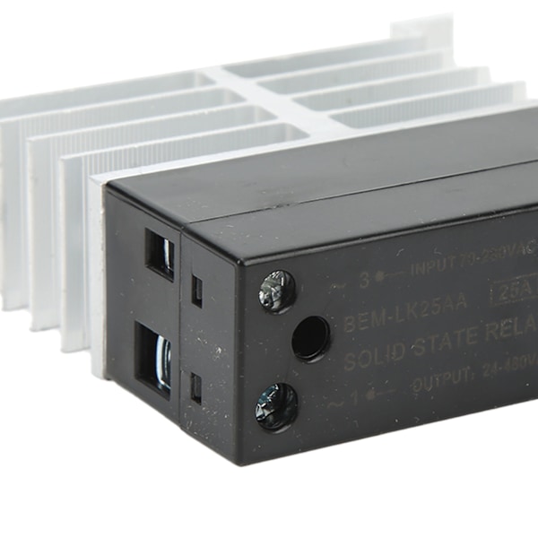 BERM AC til AC Solid State Relay ABS Aluminium Legering Inngang 70‑280V Utgang 24‑480V Relémodul for Motorstyring