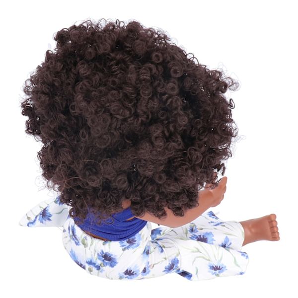 Reborn Babydocka Livsliknande Babydocka Leksak Lockigt Hår Lugnande Dockkollektion Leksak GåvaQ14-48