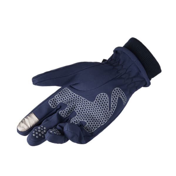 Vinterhandsker Vandtætte touch screen handsker til mænd og kvinder Hold varmen Blue XL