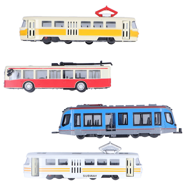 Højhastighedstog Bus Model Træk-Tilbage Køretøj Samling Model Legetøj til Børn (B Gruppe)