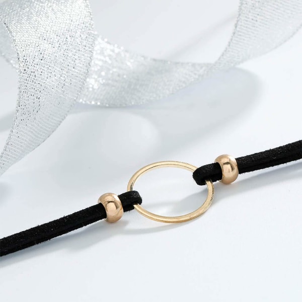 Olbye Karma Choker Halsband Guld Cirkel Halsband Smycken för Kvinnor