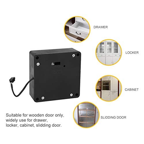 DIY RFID Lås til Træskab, USB-kabel til Backup Strøm med Auto-oplåsningsfunktion, Programmerbar RFID Lås Lav Strøm Alarm Robust Metalmekanisme