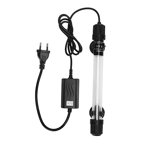 Kvartsglas Akvarie UV-Sterilisationslampe Vandtæt Desinfektionslys EU-Stik 220-240V11W