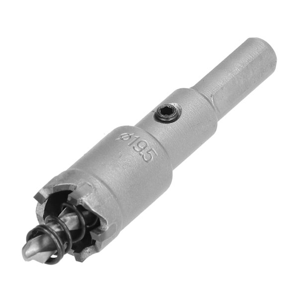 Hål Sågborrbit Fräs Metallblad Triangel Skaft 19,5mm Tillbehör Ersättning