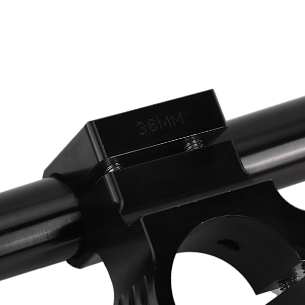 2 stk Universelle Styrehåndtak Motorsykkel Modifisert Separasjon Aluminium Håndtak Svart (36MM)