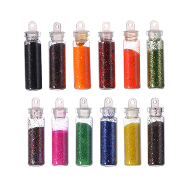 Glitterdekorasjon Blanding Farge DIY Neglekunst Klistremerker Sekkener Polering 5#