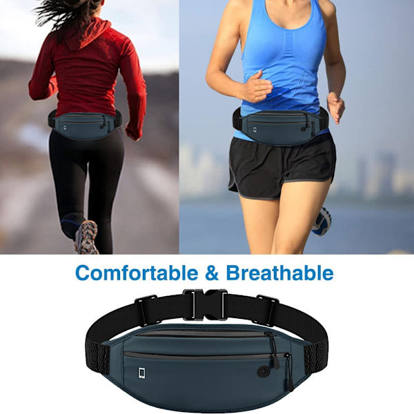 Løpebelte Fanny Pack, Midjeveske for løping Jogging Gym