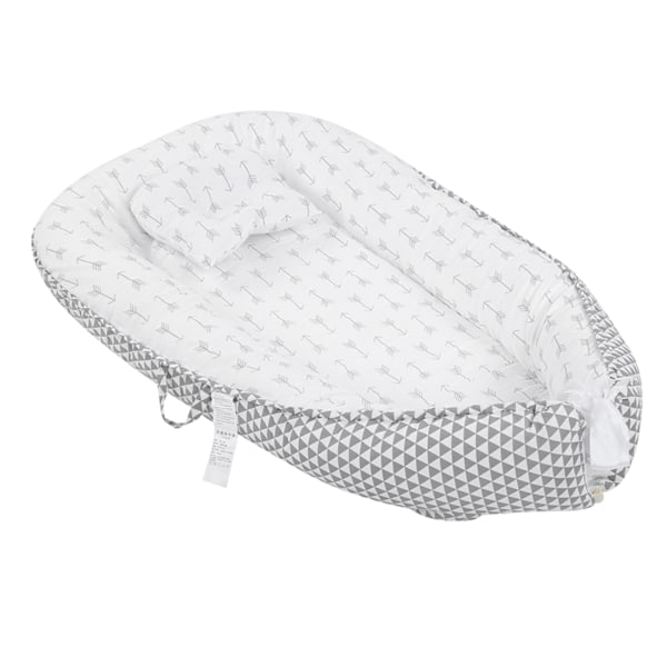 Baby Lounger Bärbar Vikbar Baby Nest Säng Sovplats Mjuk Nyfödd Säng Vagga Madrass (#13 50*85)