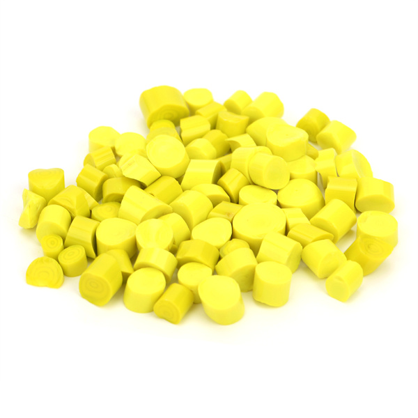 28g/pose Millefiori Fusible Glas til DIY Håndværk Mikrobølgeovn Ovn Smykkefremstilling Gul