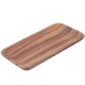 Rektangulær Sushi Serveringsbrett i Tre Japansk Stil Servise Hjem Restaurant Serveringsfat 25x12.5x2cm