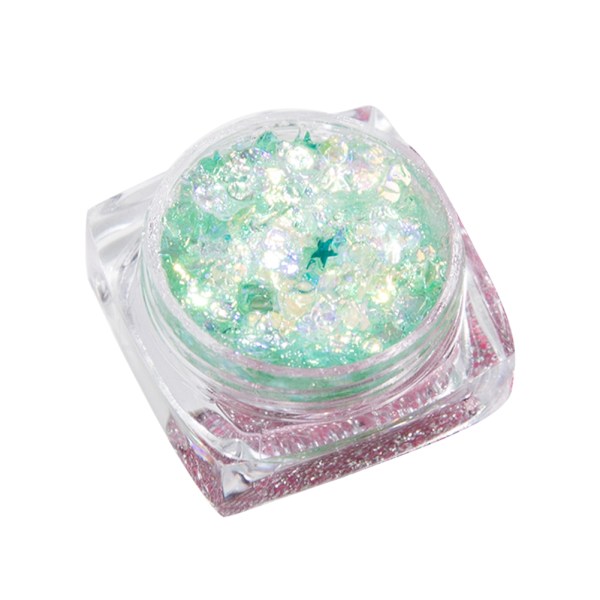 Glitter-sekvens gel stjerne hjerte flekk ansikt øye leppe hår kropp dekorasjon verktøy #8