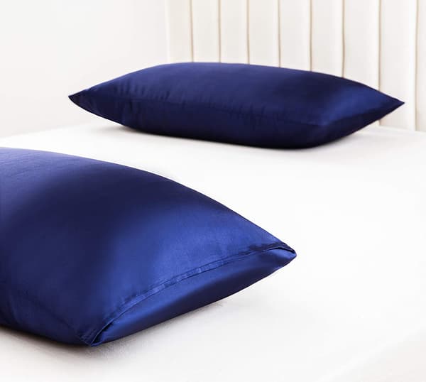2-pack Satinkuddfodral för hår och hud, satinkuddfodral med kuvertstängning