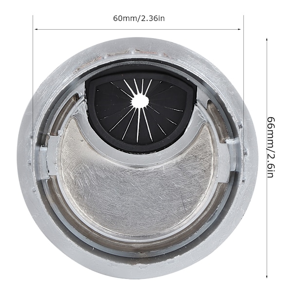 5 stk. Alloy ABS Trådningshul Computer Desk Hul Tråd Grommet Dæksel (Hul Diameter 60mm)