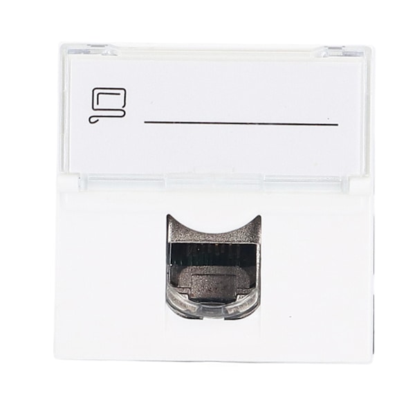 Nettverkskontaktmodul CAT6A RJ45 Fransk Adapter Skjermet ABS Tilbehør for Datamaskin
