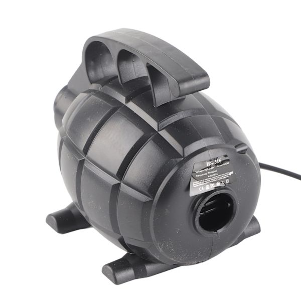 Luftpumpe 17000pa 600W Høytrykks Høykapasitets Multifunksjons Elektrisk Pumpe for Oppblåsbare Luftmadrasser (EU-kontakt (AC 220‑240V) )