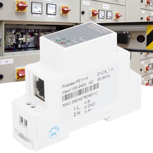 RS485 til Ethernet Serial Server Skinnemontering Router 100-240VAC PE11-H til FreeRTOS