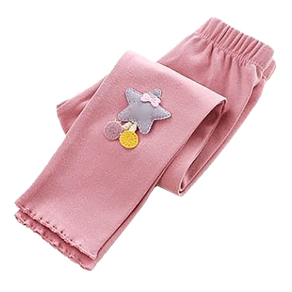 Baby Girl Tights Tecknade Stjärnor Hög Elasticitet Tunna Leggings för Vår Höst 90cm