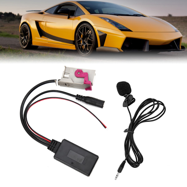 Bil Bluetooth Modul AUXIN Kabel Trådløs Mikrofon Adapter Udskiftning til A3 A4 A6 A8 TT R8 RNSE 32Pin DC12V