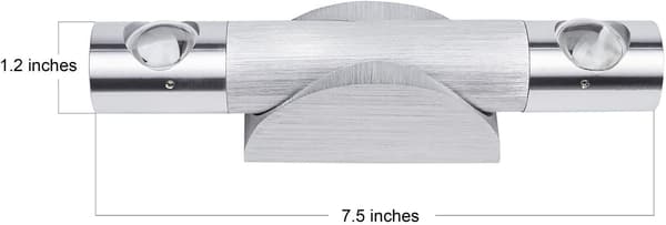 Varmt hvitt lys, trekantet formdesign, justerbart dobbelthode for tilpassbar belysning, høykvalitetsmateriale sikrer holdbarhet, LED-vegglampe