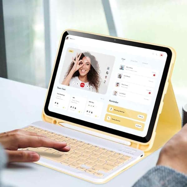 Fodral med tangentbord för iPad 9:e generationen (10,2\", 2021), för iPad 8:e generationen (2020), 7:e generationen (2019), Air 3, Pro 10.5