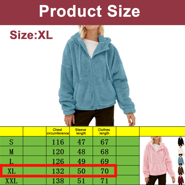 Women's hooded fleece lightweight jacket Spring, Fall and winter