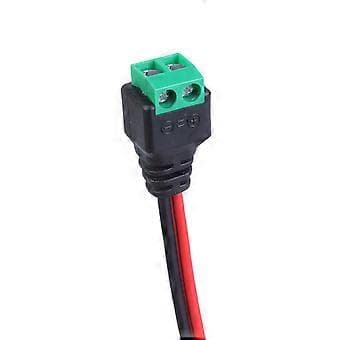 Strømkabel 12V Stik Adapter Kabel Stikforbindelse Til CCTV Kamera Stik 5.5x2.1mm Sokkel Forbindelse Til Overvågning