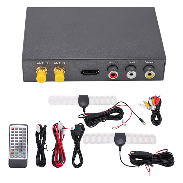 Bil Digital TV-tuner MPEG‑4 H.264 High Definition Digital Signal TV-mottaker Mobil TV-boks Mottaker
