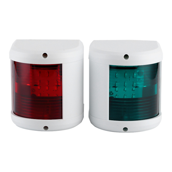 12V‑24V LED Navigointisignaalivalo Vasen Punainen Oikea Vihreä IP66 Vedenkestävä Lamppu Valkoinen Kotelo Veneelle